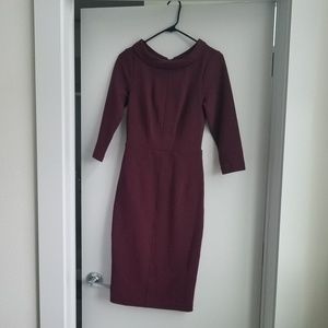 Boden Burgundy Dress